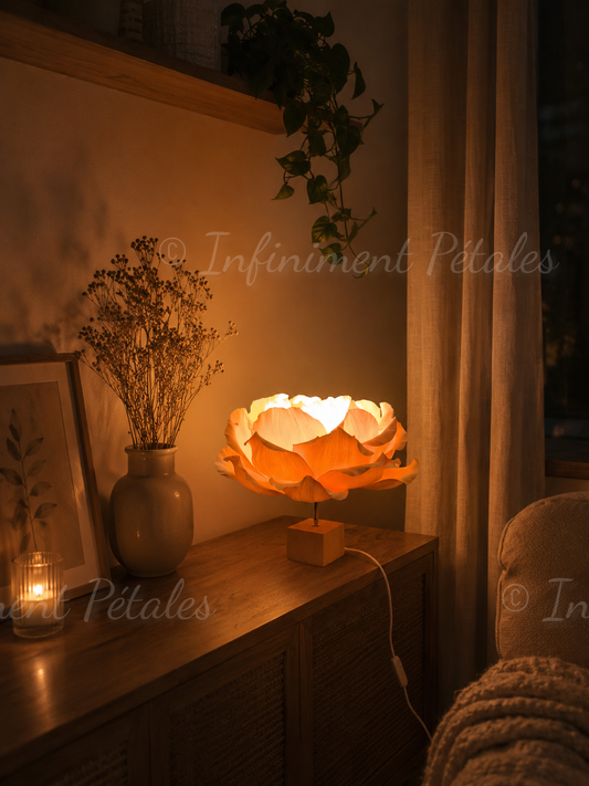Lampe Rose "Pétale de sable"